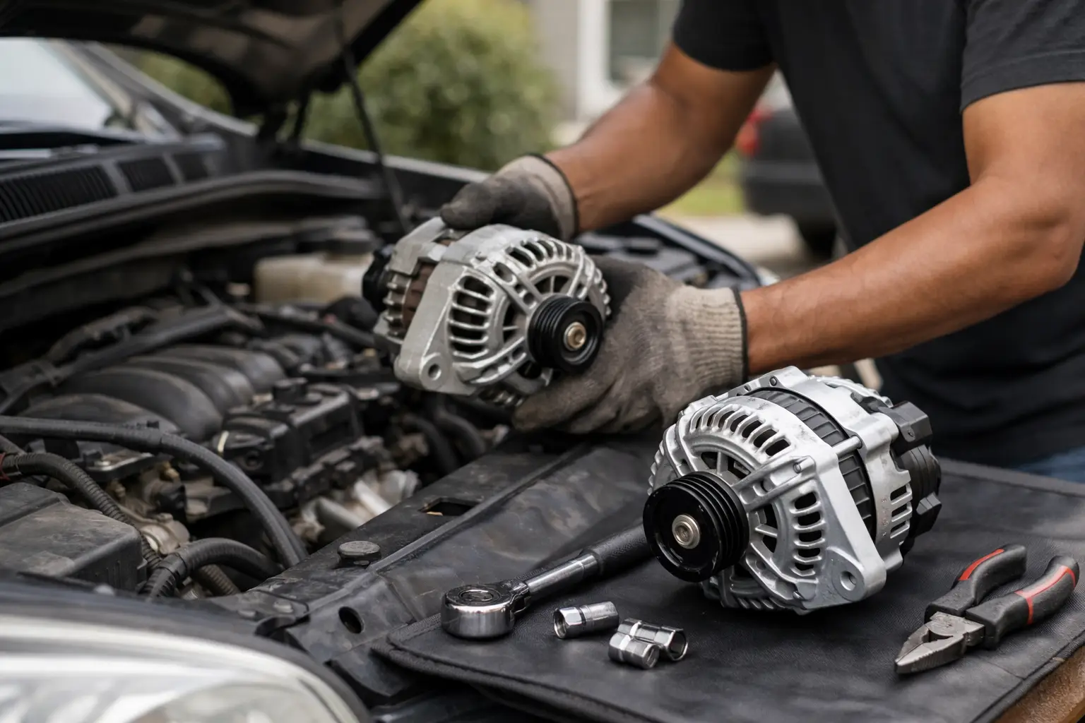 Car Alternator Replacement at Home