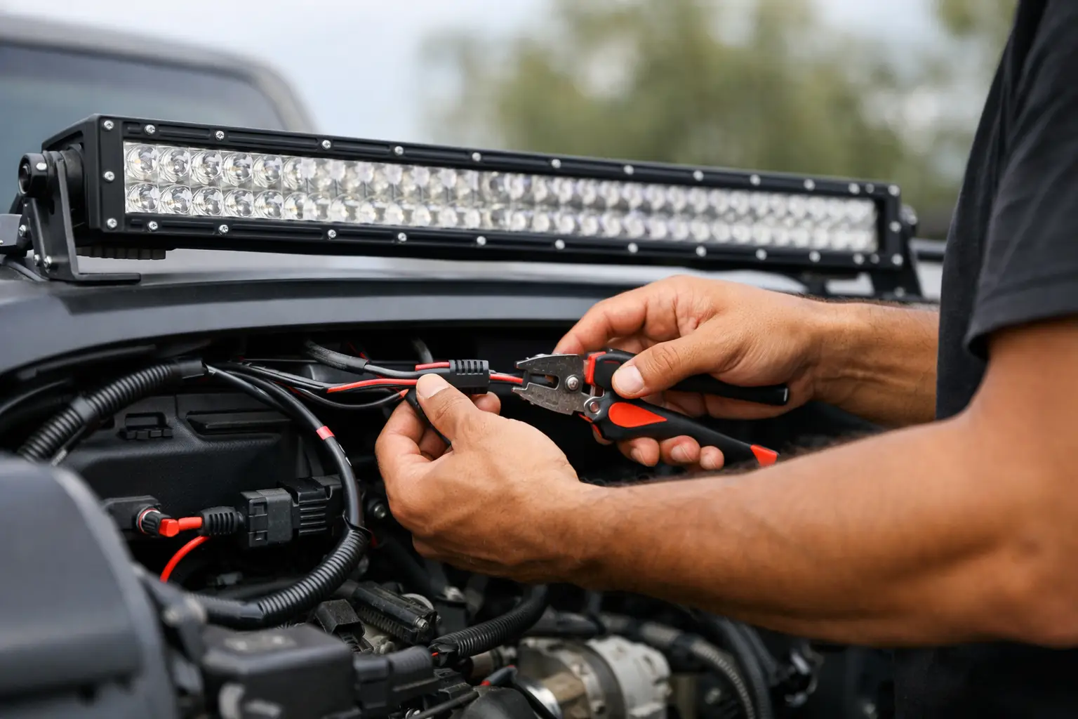 LED Light Bar Wiring Installation Done Properly